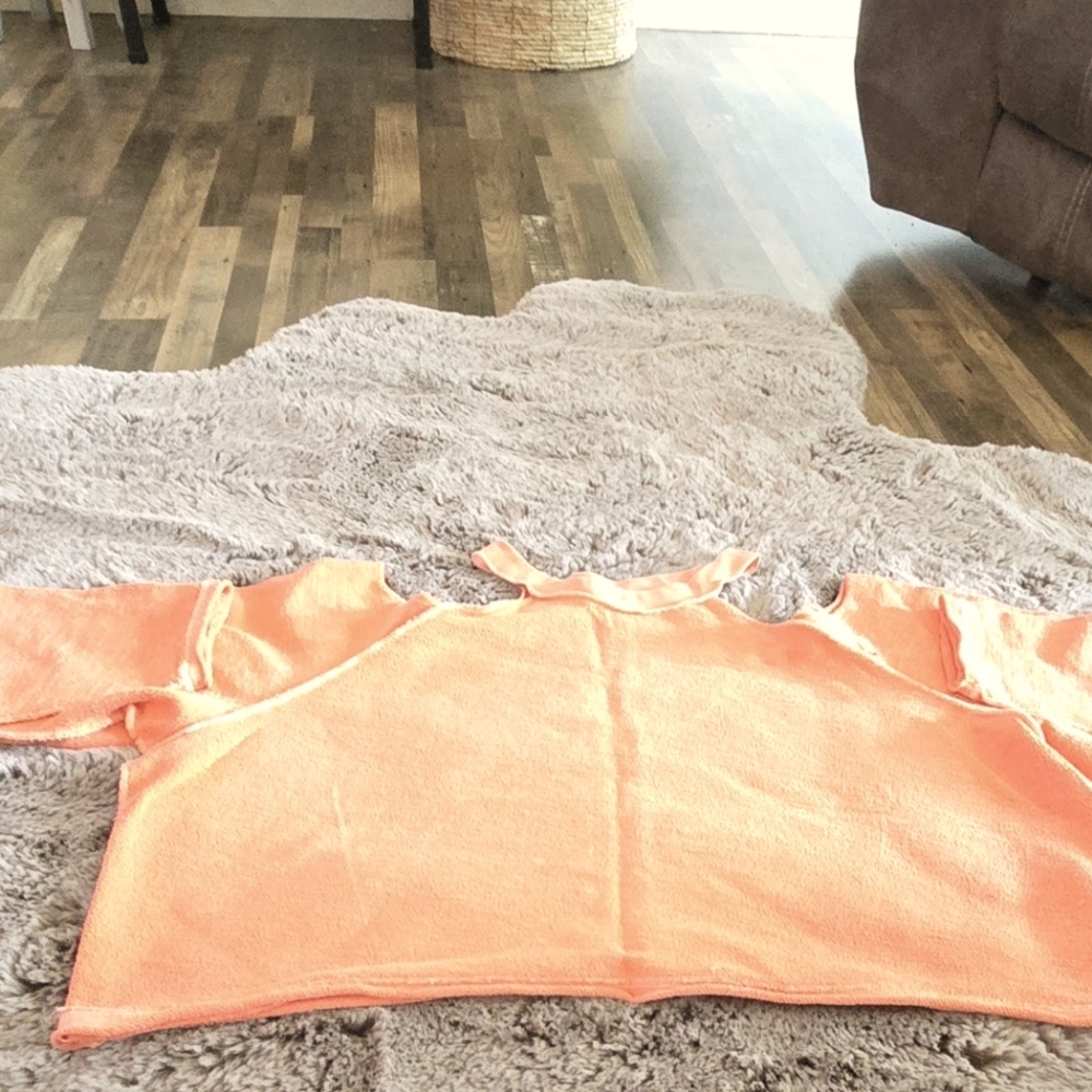 Orange Cold Shoulder Top From Free People